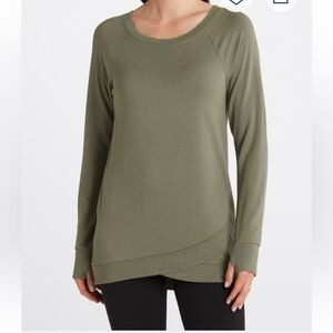 Threads 4 Thought - Parscarelli Feather Fleece Sweatshirt Size XXL. Olive Gree